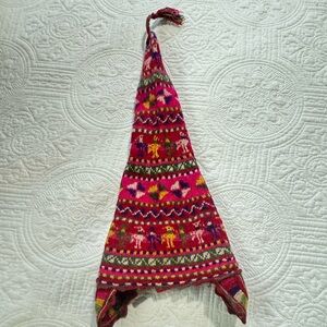 Vintage Alpaca, Wool Peruvian Kid's Alpaca Wool Blend Knit Hat, Tribal